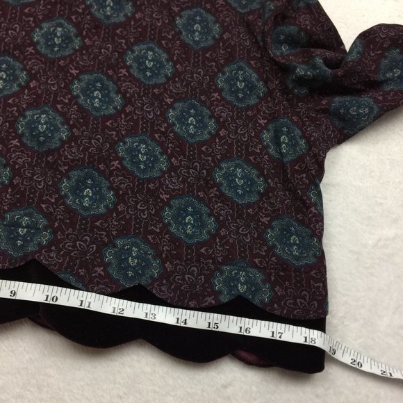 Vintage Karin Stevens Petites Sz 10 2-Pc Midi Dress & Long-Sleeve Top 100% Rayon - Picture 12 of 12